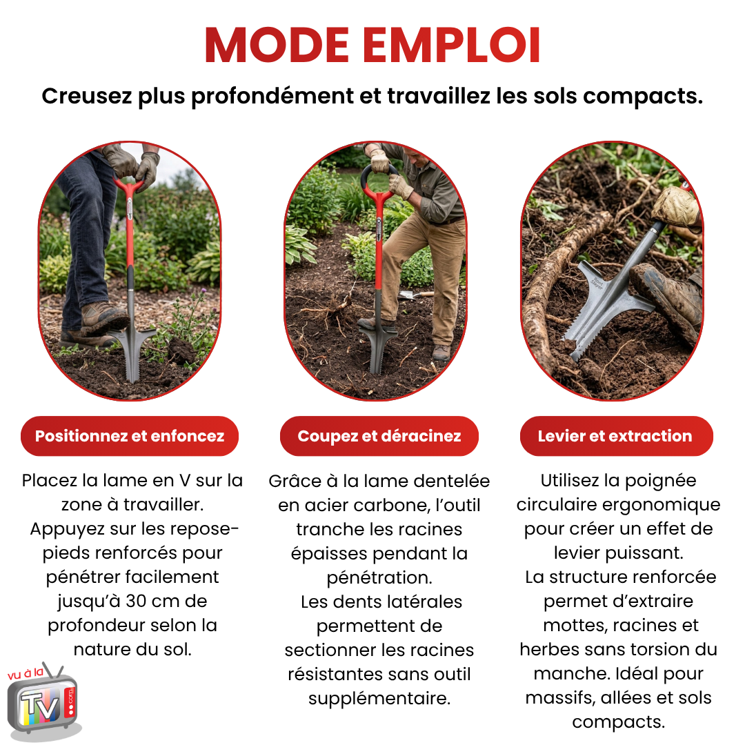 Bêche Désherbeur Rootslayer