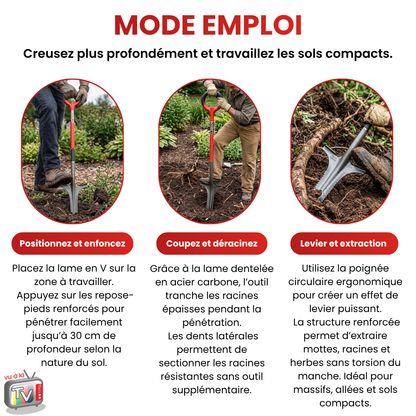 Bêche Désherbeur Rootslayer