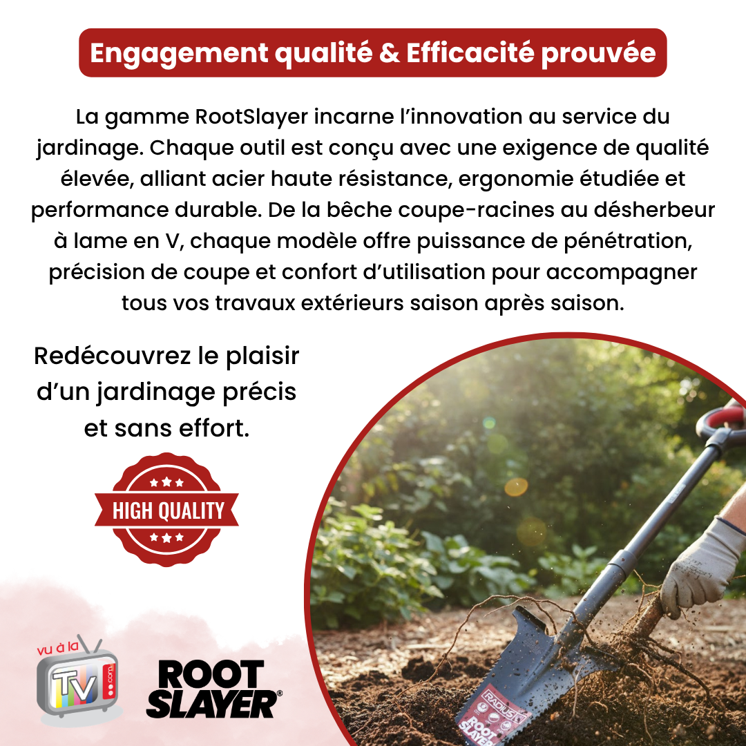 Bêche Professionnelle Spécial Massifs RootSlayer