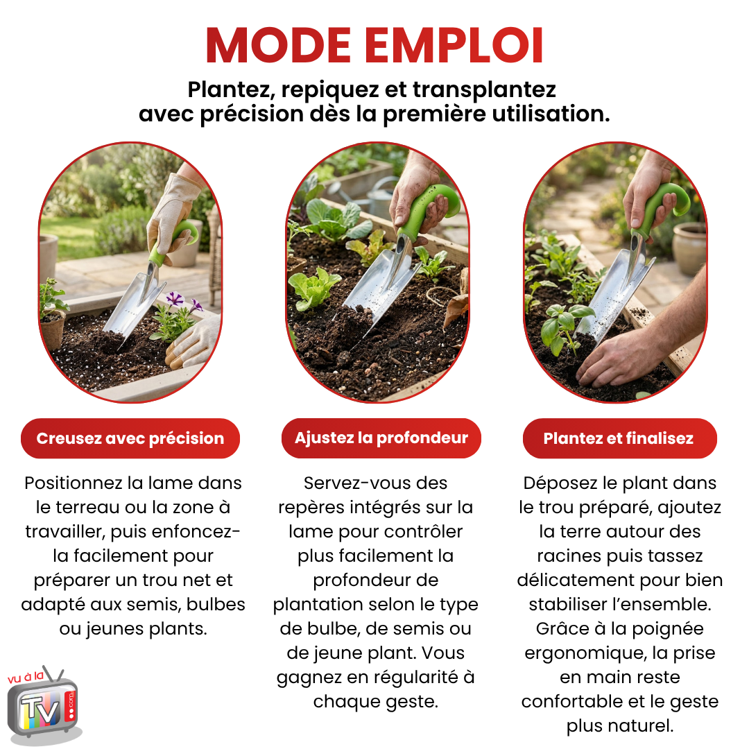 Truelle Transplantoir