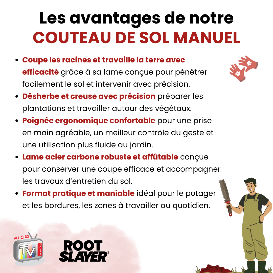 Couteau Sol Manuel RootSlayer