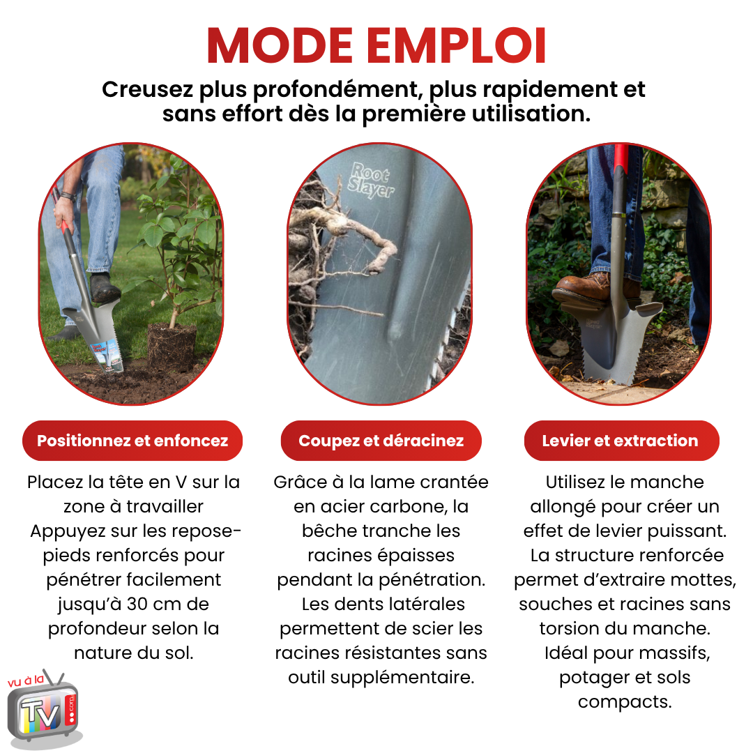 Pelle à manche allongé XL Rootslayer