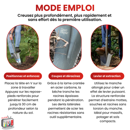 Pelle à manche allongé XL Rootslayer