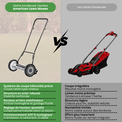 Tondeuse manuelle hélicoïdale 5 Lames
